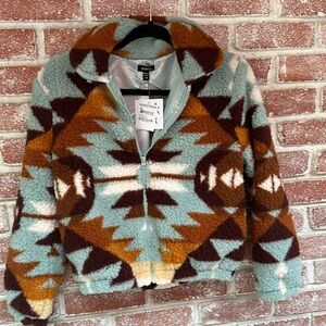 Girls Youth Size 10 Aztec Jacket Brand New